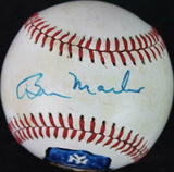 Yankees Billy Martin Signed Onl Feeney Baseball W/ Portrait JSA #B85518