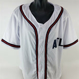 Chipper Jones Signed Atlanta Braves Jersey (JSA COA) HOF 8xAll Star 3rd Baseman