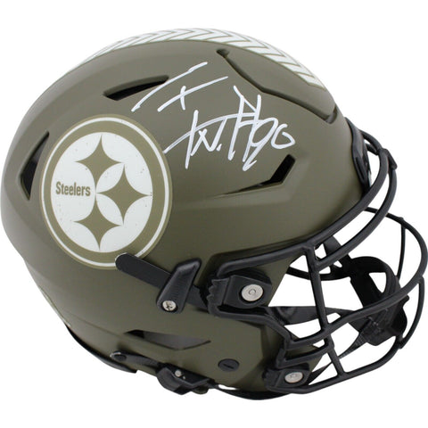 TJ Watt Autographed Pittsburgh Steelers 22 STS SpeedFlex Beckett Witness 48968