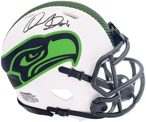 QUANDRE DIGGS AUTOGRAPHED SEAHAWKS LUNAR ECLIPSE WHITE MINI HELMET MCS 200274