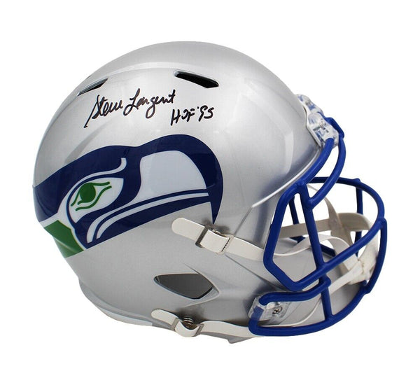 Steve Largent Signed Seattle Seahawks Speed Full Size TB Helmet with "HOF 95"