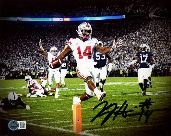 KJ Hill Autographed/Signed Ohio State Buckeyes 8x10 Photo Beckett 47335