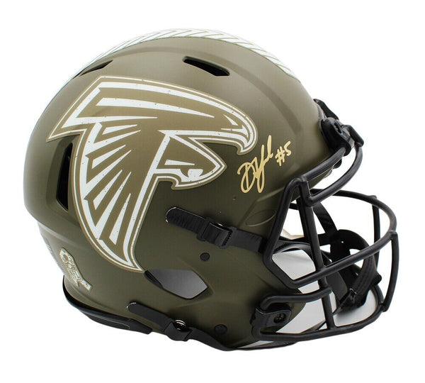 Drake London Signed Atlanta Falcons Speed Authentic STS NFL Helmet