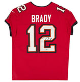 Tom Brady Autographed Tampa Bay Buccaneers Red Nike Elite Jersey Fanatics