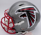 Kyle Pitts Auto Falcons Flash Full Size Helmet Dirty Bird (Smudge) Beckett 25816