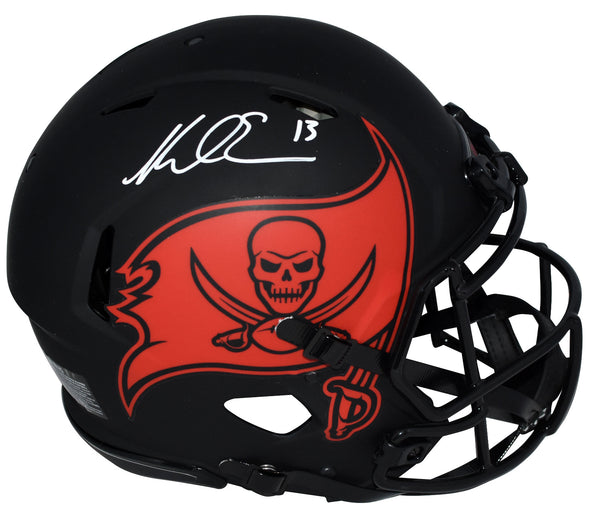 MIKE EVANS SIGNED TAMPA BAY BUCCANEERS BUCS ECLIPSE AUTHENTIC HELMET BECKETT