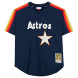 NOLAN RYAN Autographed Houston Astros Authentic Navy Throwback Jersey FANATICS