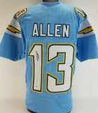 Keenan Allen Signed Los Angeles Chargers Custom Jersey (Beckett Witness COA) W.R