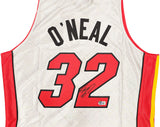 HEAT SHAQUILLE O'NEAL AUTOGRAPHED M&N NBA 75TH ANNIVERSARY JERSEY BECKETT 235524