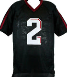 Johnny Manziel Autographed Black College Style Jersey w/3 Insc.-Beckett W Holo