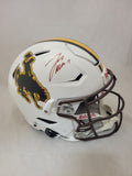 JOSH ALLEN SIGNED WYOMING COWBOYS SPEEDFLEX AUTHENTIC HELMET BECKETT QR