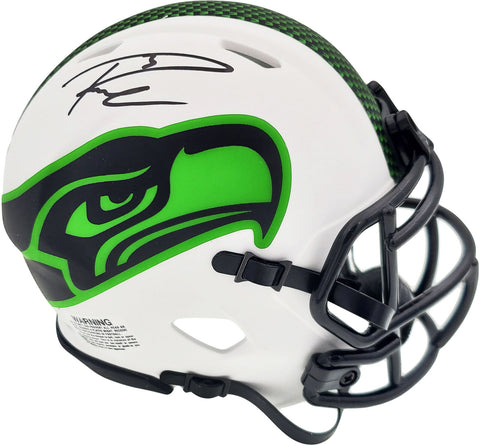 RUSSELL WILSON AUTO SEAHAWKS LUNAR ECLIPSE MINI HELMET RW HOLO 194000