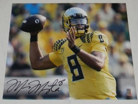 MARCUS MARIOTA AUTOGRAPHED SIGNED OREGON DUCKS 16x20 YELLOW JERSEY PHOTO GTSM