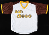 Garry Templeton Signed San Diego Padres Throwback Jersey (JSA COA) 3xAll Star SS