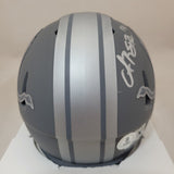 AMON RA ST BROWN SIGNED DETROIT LIONS SLATE SPEED MINI HELMET BECKETT