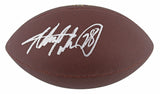 Vikings Adrian Peterson Signed Wilson Super Grip Football w/ Case BAS Witness