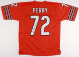 William Perry Signed Orange Chicago Bears Jersey (JSA) 1986 Super Bowl XX D.T.