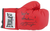 Muhammad Ali & Joe Frazier Signed Red Everlast Boxing Glove PSA/DNA #V68264