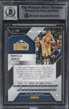 Nuggets Nikola Jokic Signed 2016 Panini Prizms Silvr #174 Card Auto 10! BAS Slab