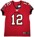 BUCCANEERS TOM BRADY AUTOGRAPHED RED NIKE ELITE JERSEY SIZE 44 FANATICS 208712