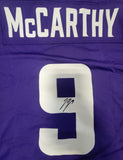 JJ MCCARTHY SIGNED MINNESOTA VIKINGS NIKE AUTHENTIC SCREENPRINT JERSEY BECKETT