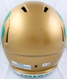 Kyle Hamilton Autographed Notre Dame F/S Shamrock Speed Helmet-Beckett W Holo