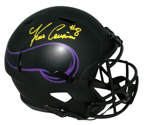 KIRK COUSINS SIGNED MINNESOTA VIKINGS ECLIPSE FULL SIZE SPEED HELMET BECKETT