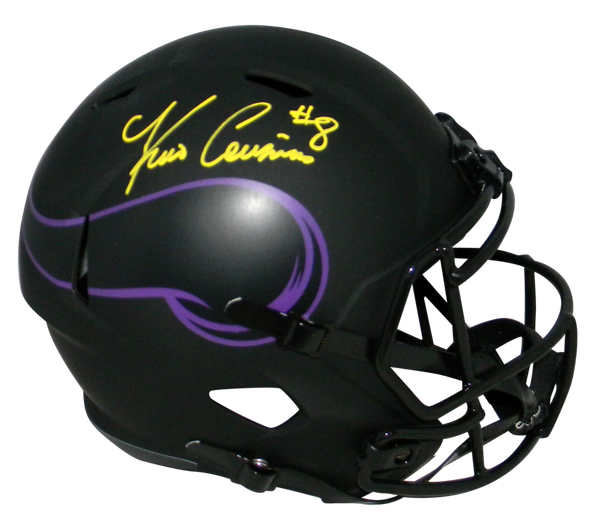 KIRK COUSINS SIGNED MINNESOTA VIKINGS ECLIPSE FULL SIZE SPEED HELMET BECKETT