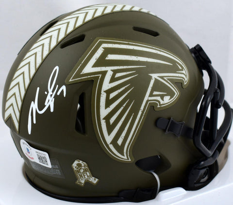 Michael Vick Signed Falcons STS Speed Mini Helmet *Back- BAW Holo