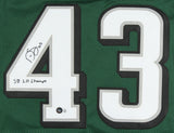 Darren Sproles Signed Philadelphia Eagles Jersey Ins "SB LII Champs" (Beckett)