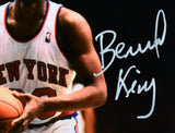 Bernard King Autographed New York Knicks 8x10 Free Throw Photo - Beckett W Holo