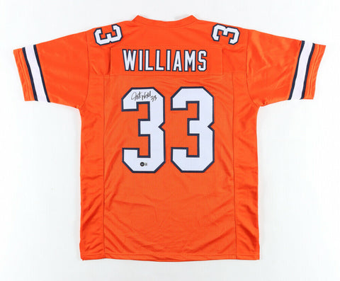 Javonte Williams Signed Denver Broncos Jersey (Beckett Hologram) 2021 2nd Rnd Pk