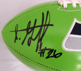 SHAQUEM & SHAQUILL GRIFFIN AUTOGRAPHED SEAHAWKS GREEN LOGO FOOTBALL MCS 178326