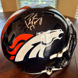 PEYTON MANNING SIGNED AUTOGRAPHED DENVER BRONCOS FS REPLICA HELMET FANATICS