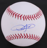 Dexter Fowler Signed OML Baseball (Schwartz) 2016 World Champion Cubs Outfielder