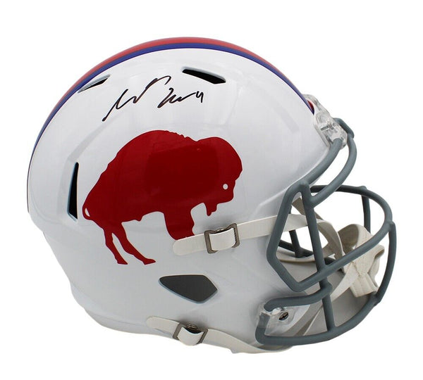 James Cook Signed Buffalo Bills Speed Full Size Throwback 1965-73 NFL Helmet