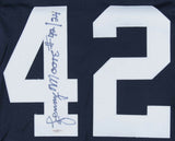 Lenny Moore Signed Penn State Nittany Lions Jersey Inscribed "#42/24" (JSA Holo)