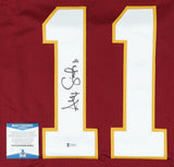 Alex Smith Signed Washington Redskin Jersey (Beckett COA) 3xPro Bowl Quarterback