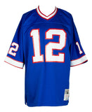 Jim Kelly Signed Buffalo Bills Blue Mitchell & Ness Football Jersey JSA ITP