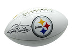 Hines Ward Autographed Steelers Logo Football Beckett 180990