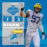 Aidan Hutchinson Signed Detroit Lions Jersey (Beckett) 2022 #2 Overall Draft Pk