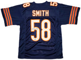 CHICAGO BEARS ROQUAN SMITH AUTOGRAPHED BLUE JERSEY BECKETT BAS QR STOCK #203004