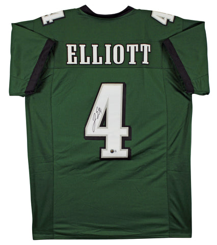 Jake Elliott Authentic Signed Green Pro Style Jersey Autographed BAS