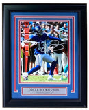 Odell Beckham Jr. Signed Framed 8x10 New York Giants Pass Photo JSA ITP