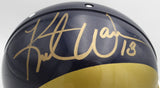 Kurt Warner Autographed Full Size Authentic Helmet Rams Beckett QR #BL65380