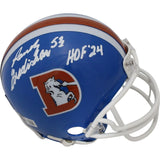 Randy Gradishar Autographed Denver Broncos VSR4 TB Mini Helmet HOF BAS 44618