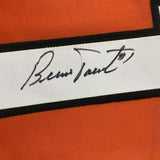 Autographed/Signed Bernie Parent Philadelphia Orange Hockey Jersey JSA COA