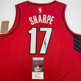 Autographed/Signed Shaedon Sharpe Portland Red Basketball Jersey JSA COA