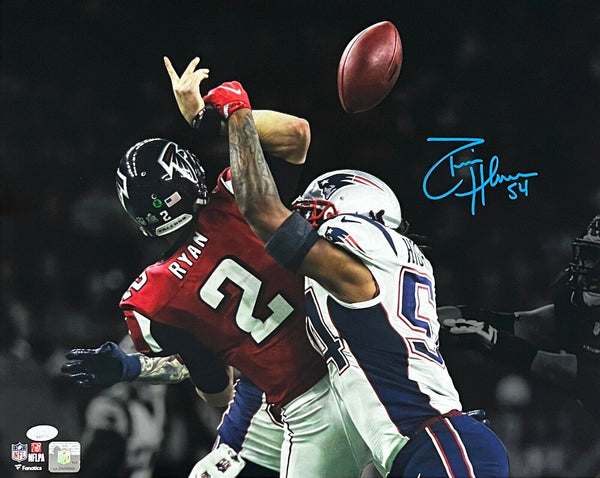 Donta Hightower New England Patriots Signed SB 51 Strip Sack Spotlight 16x20 JSA