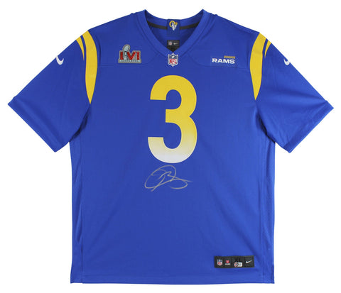 Rams Odell Beckham Authentic Signed Blue Nike Jersey Autographed BAS Witnessed 1